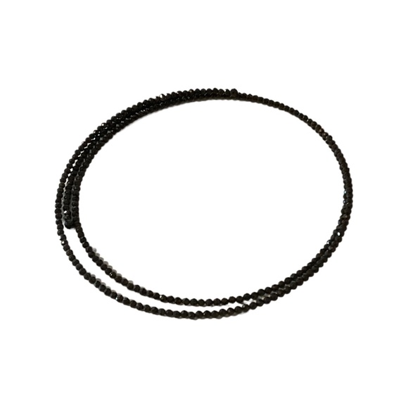 Genuine Black Spinel Choker/ With Movement the look of black diamonds - Picture 5 of 5